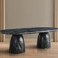 Cosenza 96" Marble Finish Indoor/Outdoor Concrete Dining Table