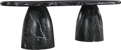 Cosenza 96" Marble Finish Indoor/Outdoor Concrete Dining Table
