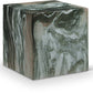 Piazza Marble Finish Indoor/Outdoor Concrete End Table