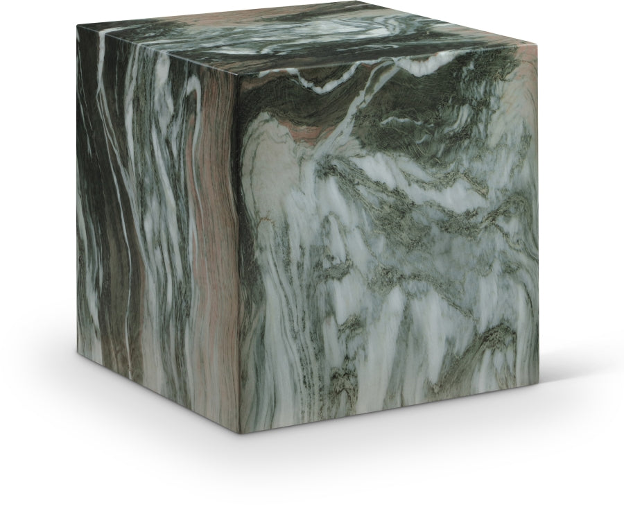Piazza Marble Finish Indoor/Outdoor Concrete End Table
