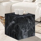 Piazza Marble Finish Indoor/Outdoor Concrete End Table