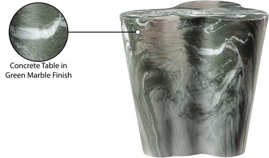 Monza Marble Finish Indoor/Outdoor Concrete End Table