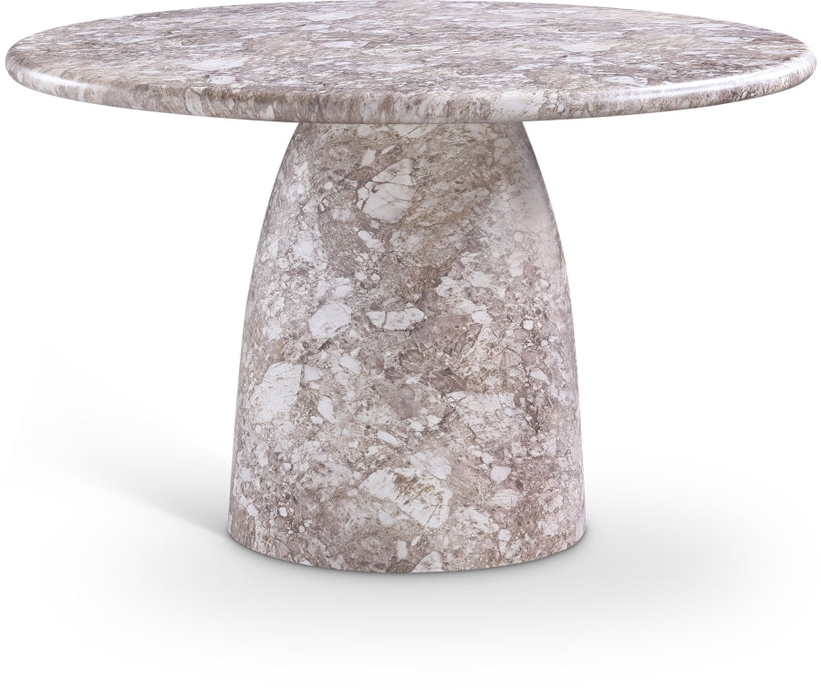 Cosenza 48.5" Marble Finish Indoor/Outdoor Concrete Dining Table