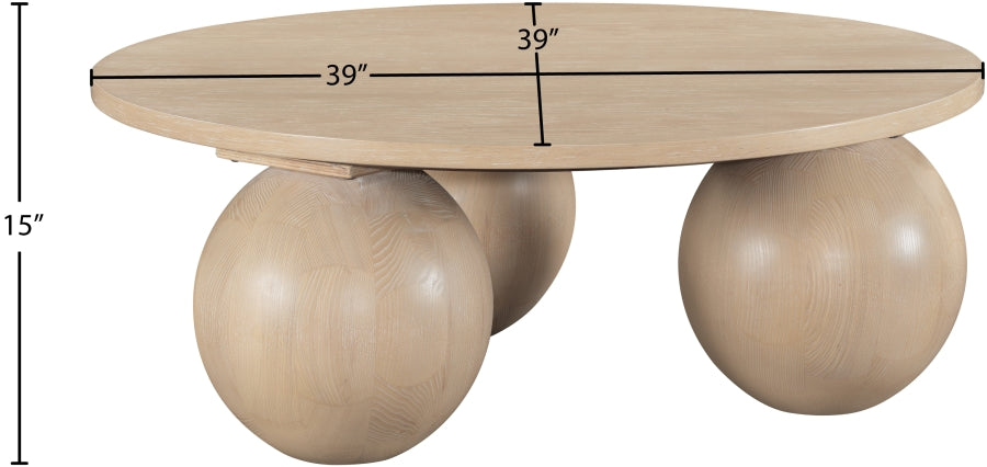Fitch Oak Veneer Coffee Table