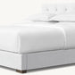 Modena Fabric Box-Tufted Panel Platform Bed