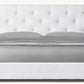Modena Fabric Box-Tufted Panel Platform Bed
