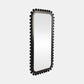 23x45" Knobby Rectangular Mirror, Black