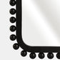 23x45" Knobby Rectangular Mirror, Black