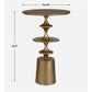 FLIGHT ACCENT TABLE, BRASS