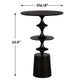 FLIGHT ACCENT TABLE, BRASS