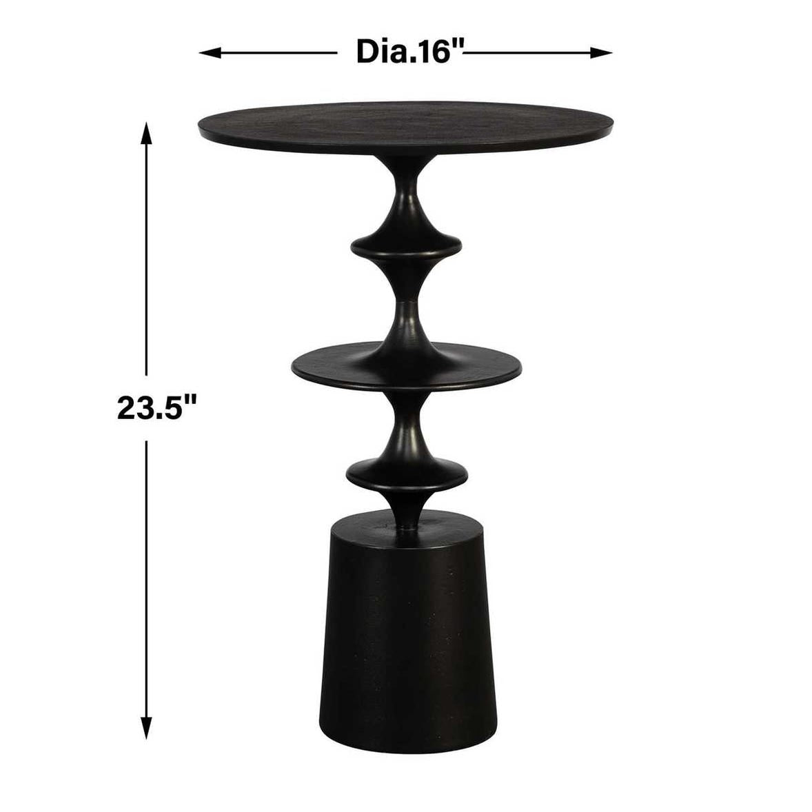 FLIGHT ACCENT TABLE, BRASS