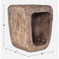 LOOPHOLE ACCENT STOOL, BLEACHED WASH