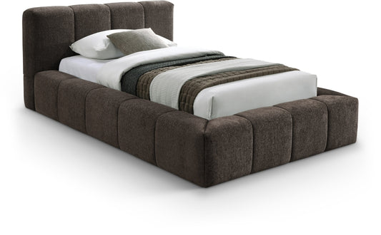 Carlin Chenille Fabric Upholstered Bed