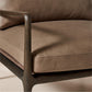 Lupo Sepia Brown Leather Accent Chair
