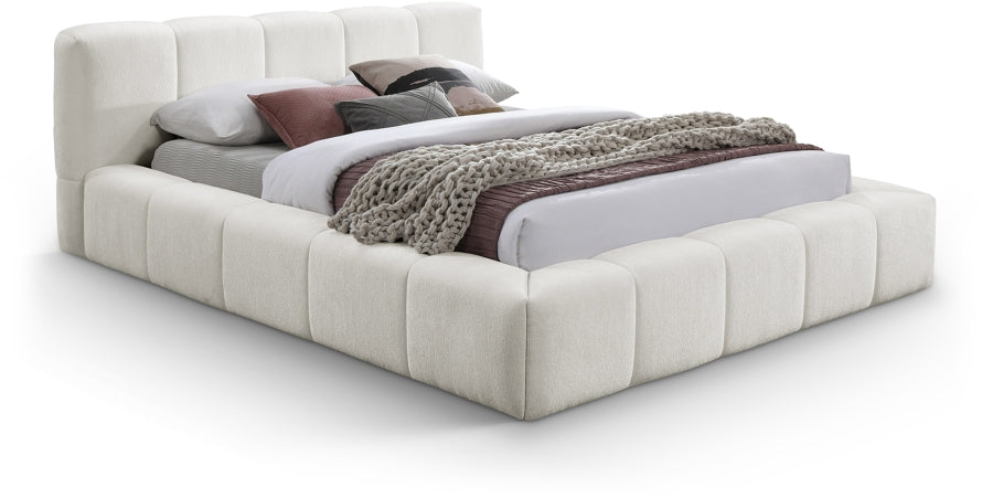 Carlin Chenille Fabric Upholstered Bed