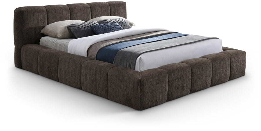 Carlin Chenille Fabric Upholstered Bed