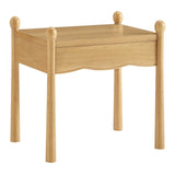 Darcy Wood Nightstand or Side Table in Oak
