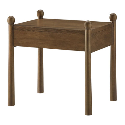 Darcy Wood Nightstand or Side Table in Oak