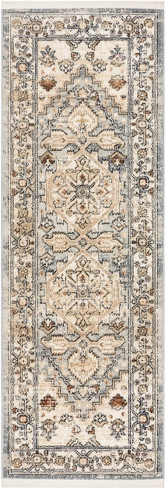 PARDIS RUG TAUPE BLUE