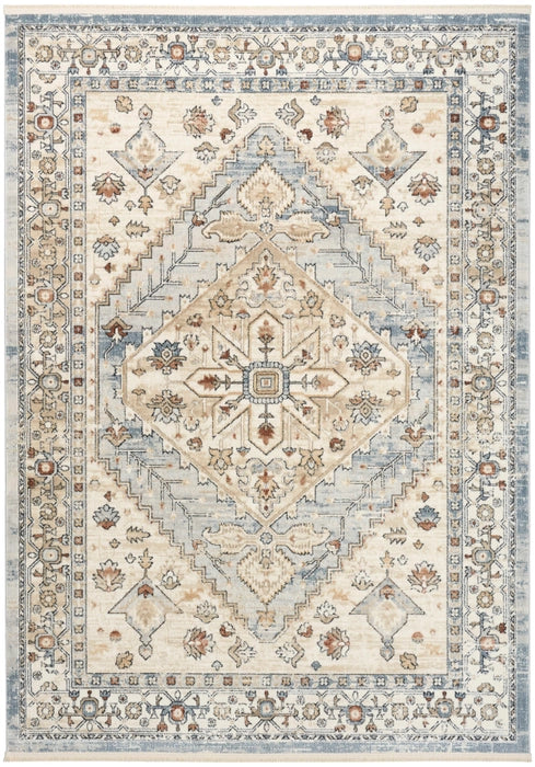 PARDIS RUG TAUPE BLUE