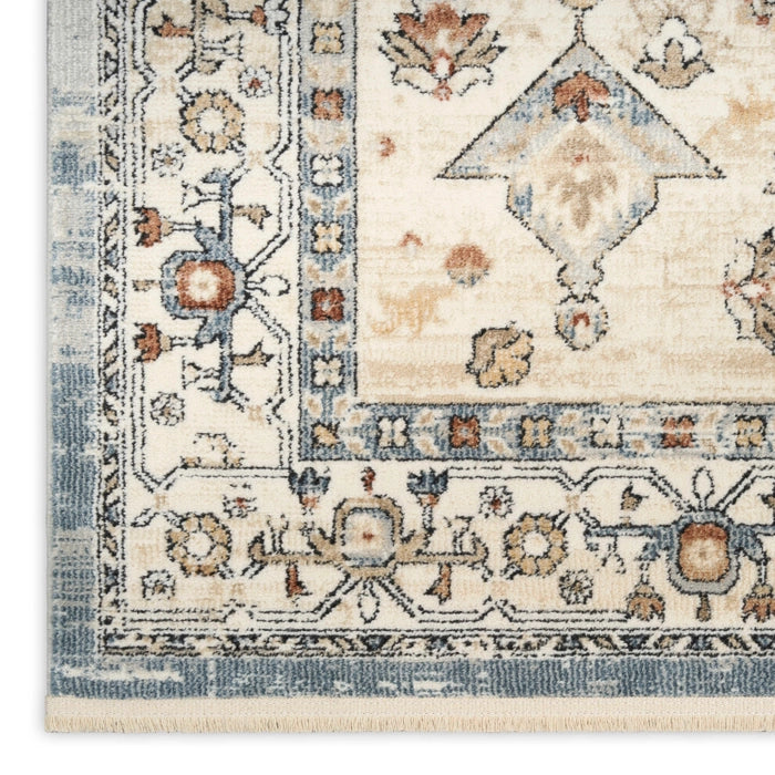 PARDIS RUG TAUPE BLUE