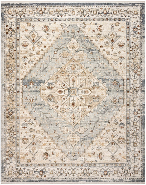 PARDIS RUG TAUPE BLUE