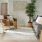 PARDIS RUG TAUPE LIGHT BLUE