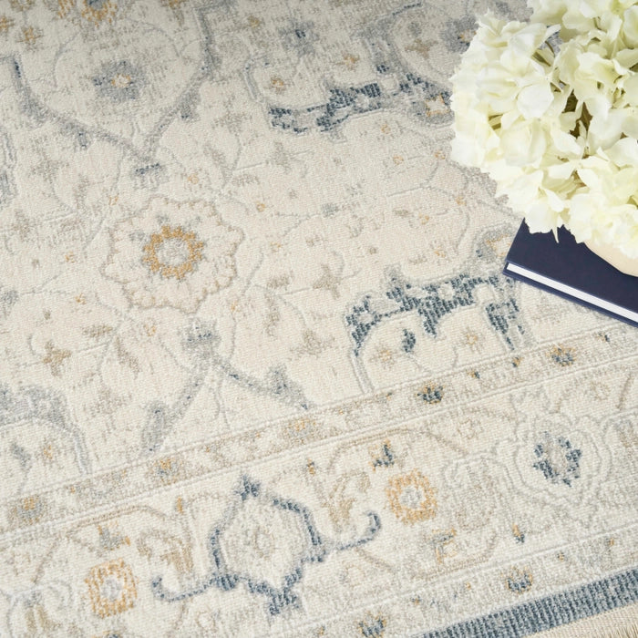 PARDIS RUG TAUPE LIGHT BLUE