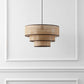 MALYA FAUX RATTAN / METAL PENDANT