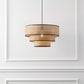 MALYA FAUX RATTAN / METAL PENDANT