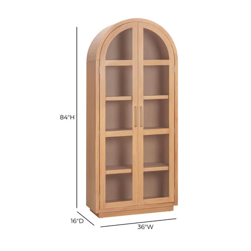 Vitrina de madera Marlow