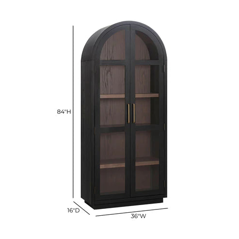 Vitrina de madera Marlow