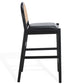 Laylie Rattan And Leather Counter Stool