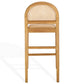 Laylie Rattan And Leather Counter Stool