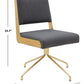 Emmeline Boucle Swivel Office Chair