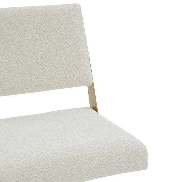 Emmeline Boucle Swivel Office Chair