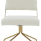 Emmeline Boucle Swivel Office Chair
