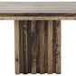 Olivia Tall Travertine Accent Table