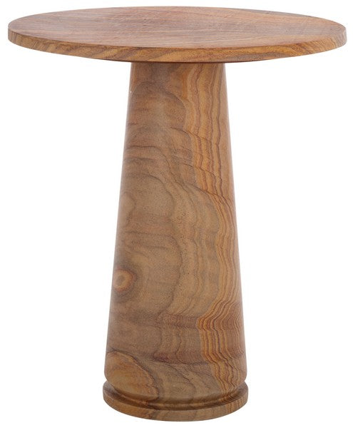 Valentia Tall Round Marbe Accent Table
