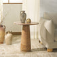 Valentia Tall Round Marbe Accent Table