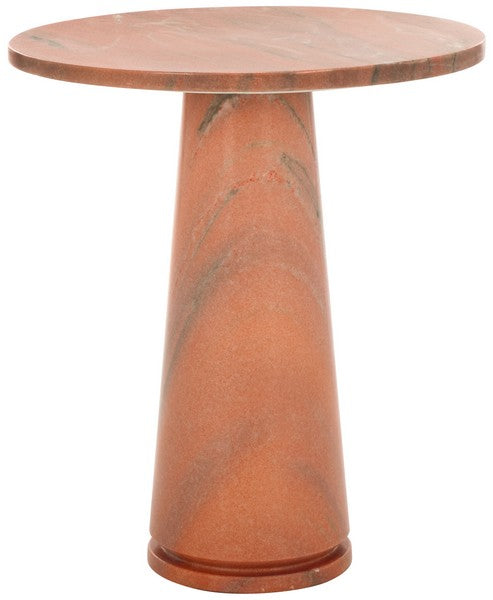 Valentia Tall Round Marbe Accent Table