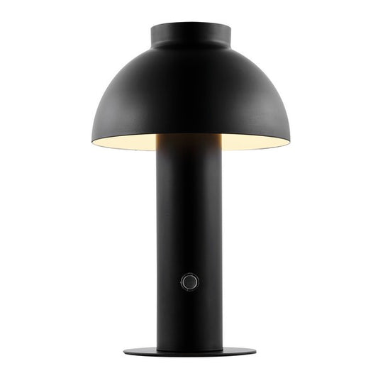 Lámpara de mesa recargable Niara / negro