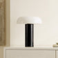 REISS 15 INCH BLACK GLASS / MARBLE TABLE LAMP
