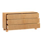 Miles 62" Natural Wood 6-Drawer Dresser