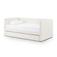 Alice Cream Linen Twin Trundle Bed