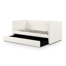 Cargar imagen en el visor de la galería, Alice Cream Linen Twin Trundle Bed
