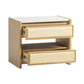 Paige 26" Natural Oak 2-Drawer Nightstand