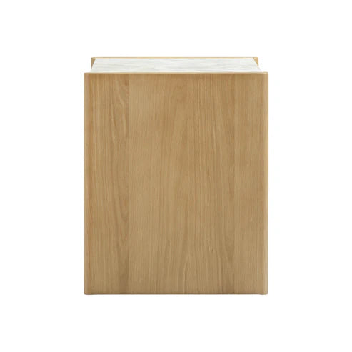 Paige 26" Natural Oak 2-Drawer Nightstand