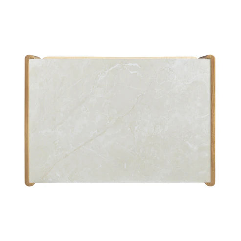 Paige 26" Natural Oak 2-Drawer Nightstand