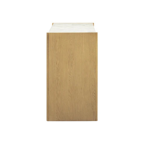 Paige 56" Natural Oak 6-Drawer Dresser
